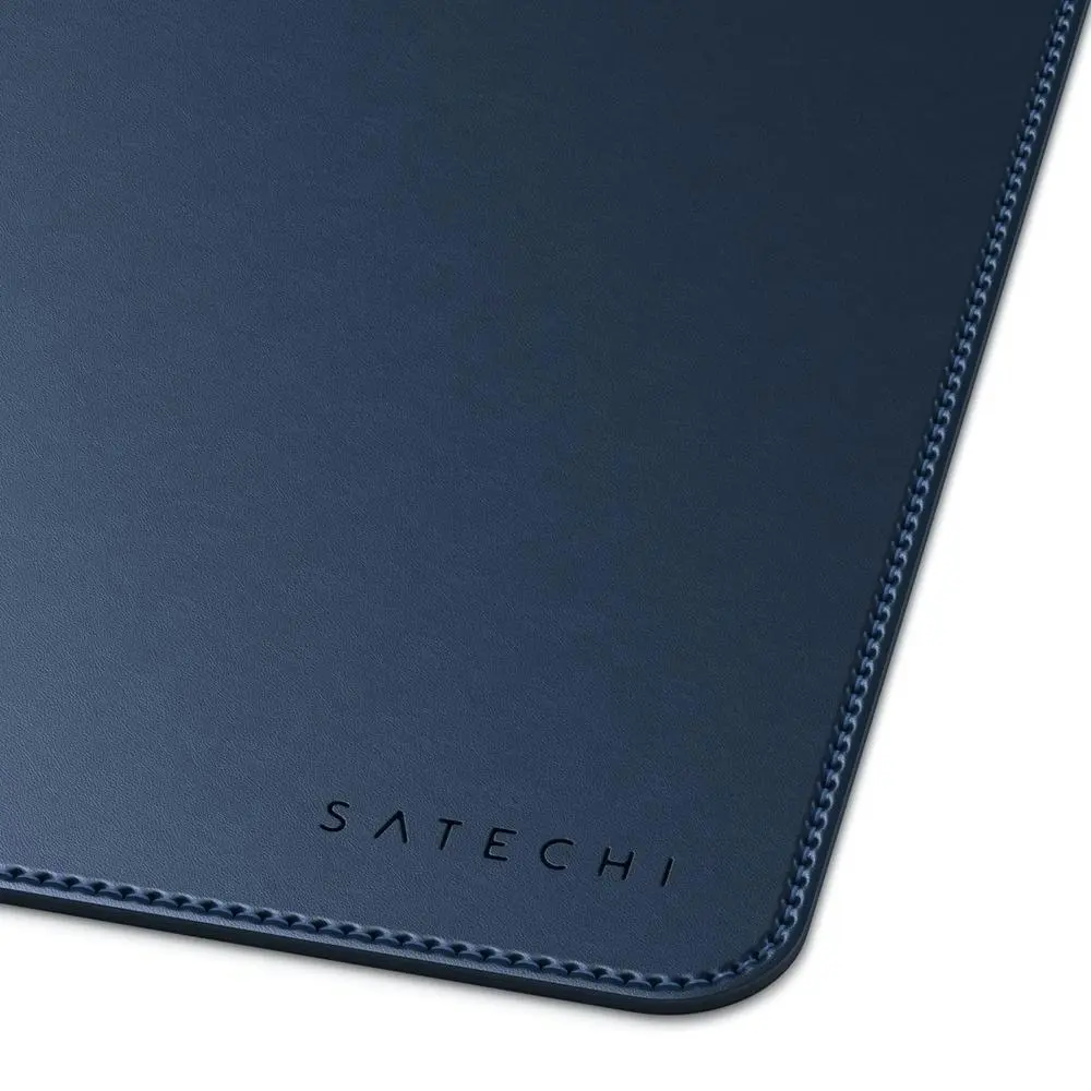 Satechi Multipurpose 58x31cm Eco Leather Deskmate Table Protector/Mouse Pad Blue