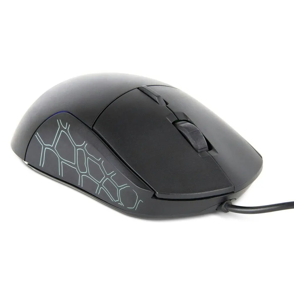 Gecko Wired USB Optical Gaming Mouse w/ Switching DPI/Coloured LED for PC/Laptop