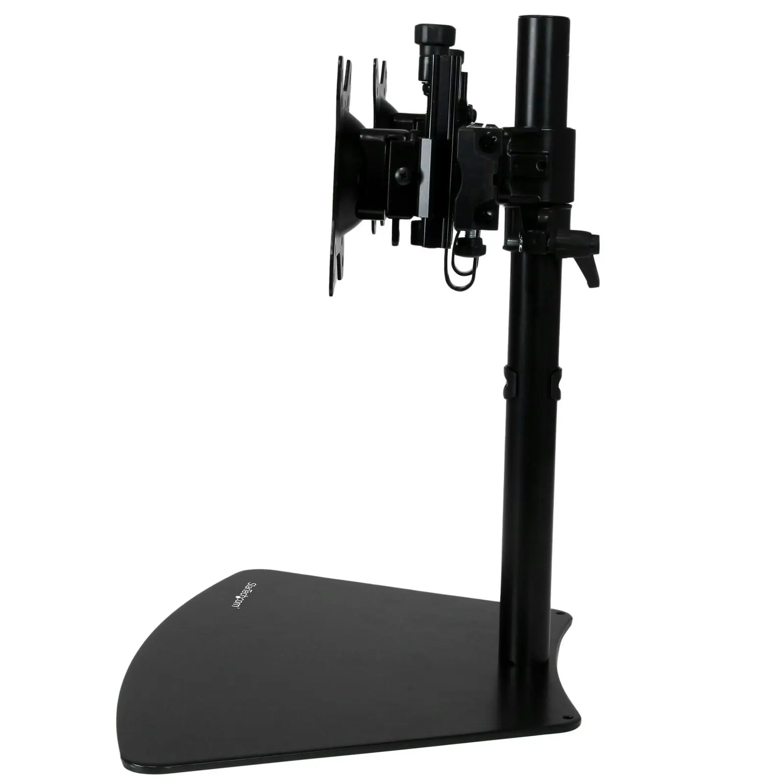 Star Tech Dual Monitor Crossbar Stand VESA 8kg Per Mount for 24in Display Black