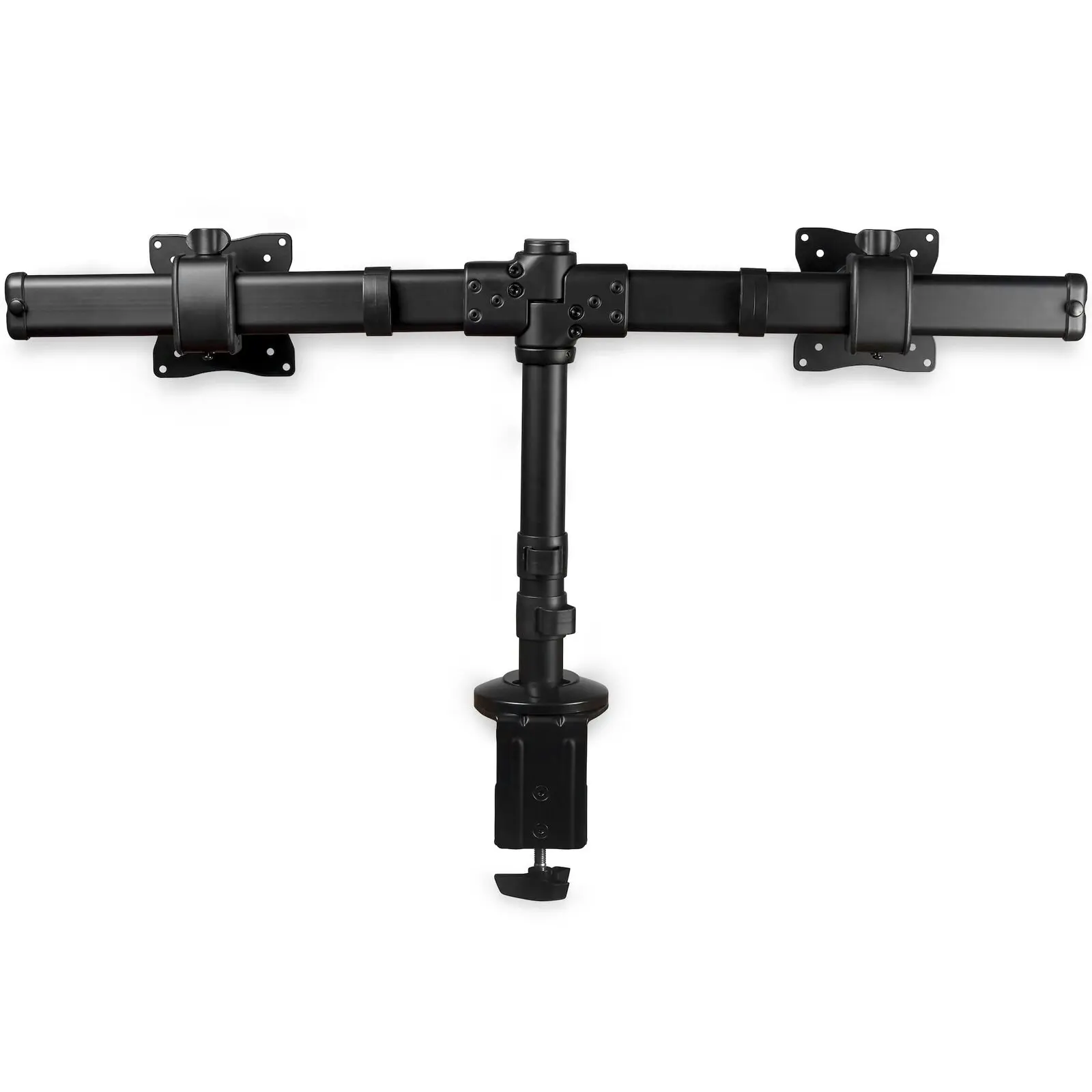 Star Tech Desk Clamp Mount Cross Bar Dual Monitor Arm VESA for 27inch Display