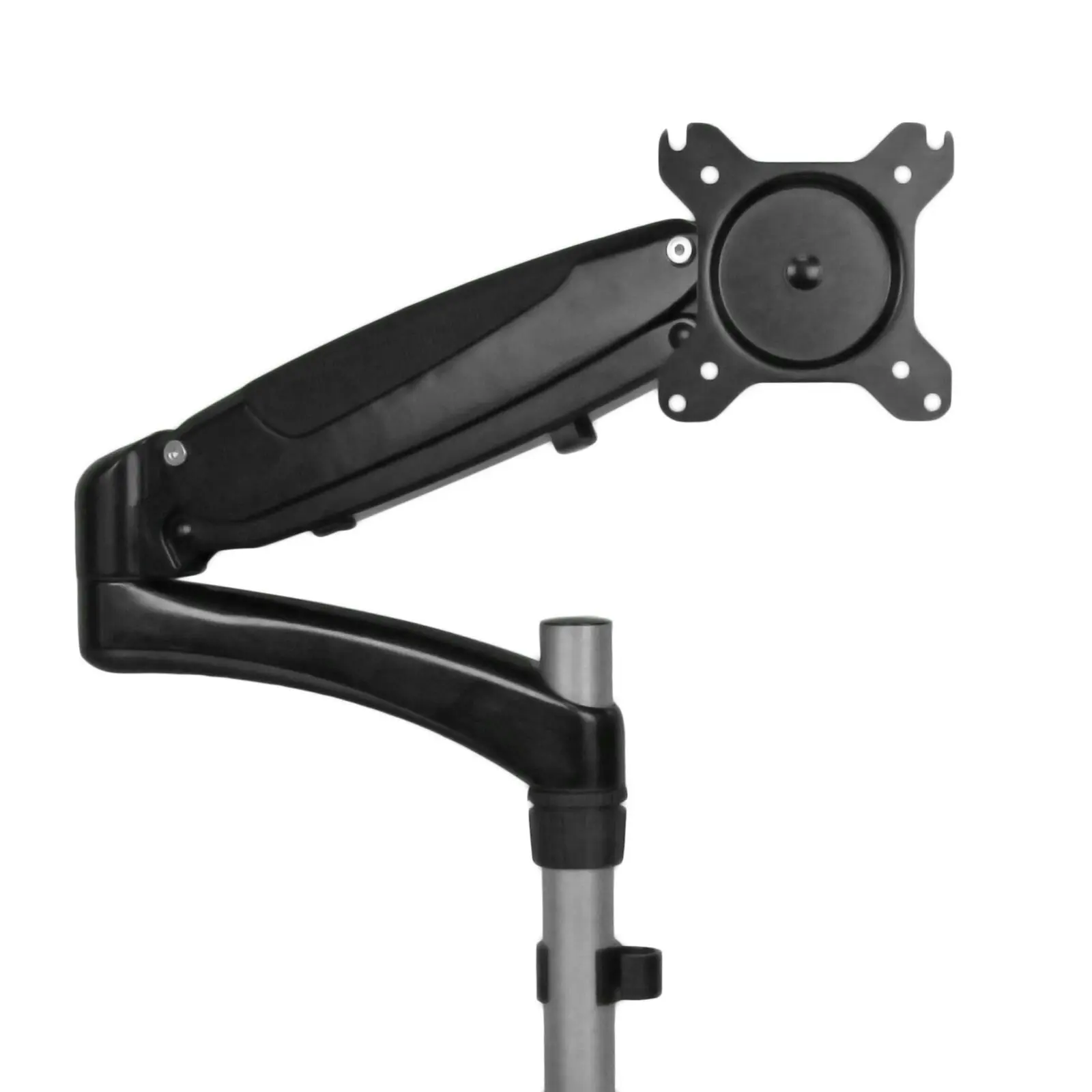 Star Tech Full Motion Desk 27in 8kg Monitor Arm Mount w/ 8kg Laptop Tray Black