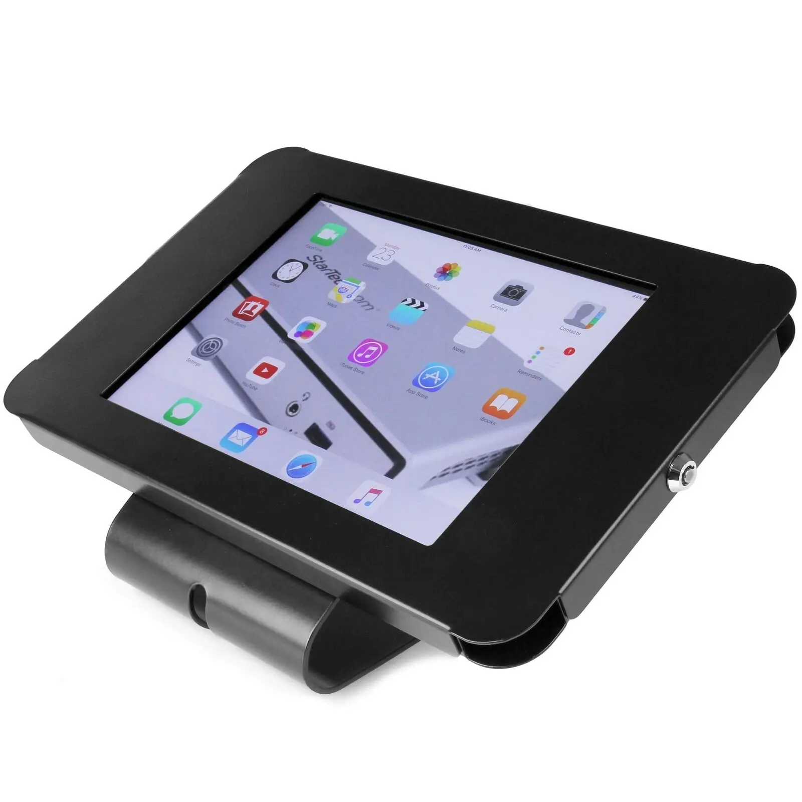 Star Tech Lockable Tablet Desk/Table/Wall Steel Mount TAA for iPad/9.7in Display