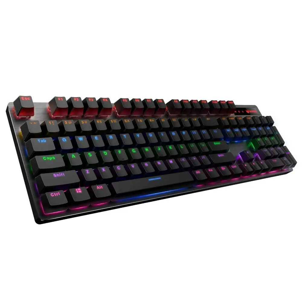 Rapoo V500 Pro Rainbow Backlit Wired Mechanical Gaming Keyboard for PC/Laptop BK