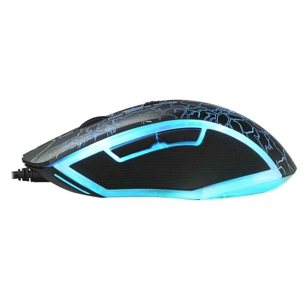 Rapoo V20S LED Optical Ergonomic Gaming Mouse for PC/Laptop Computer Lighting BK