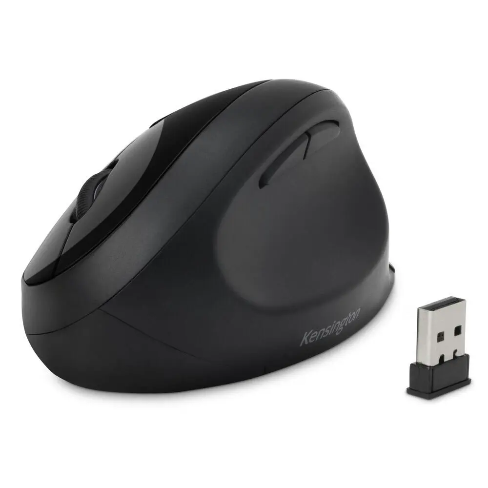 Kensington Dual Wireless Bluetooth Ergonomic Mouse 1600DPI for PC/Laptop Black