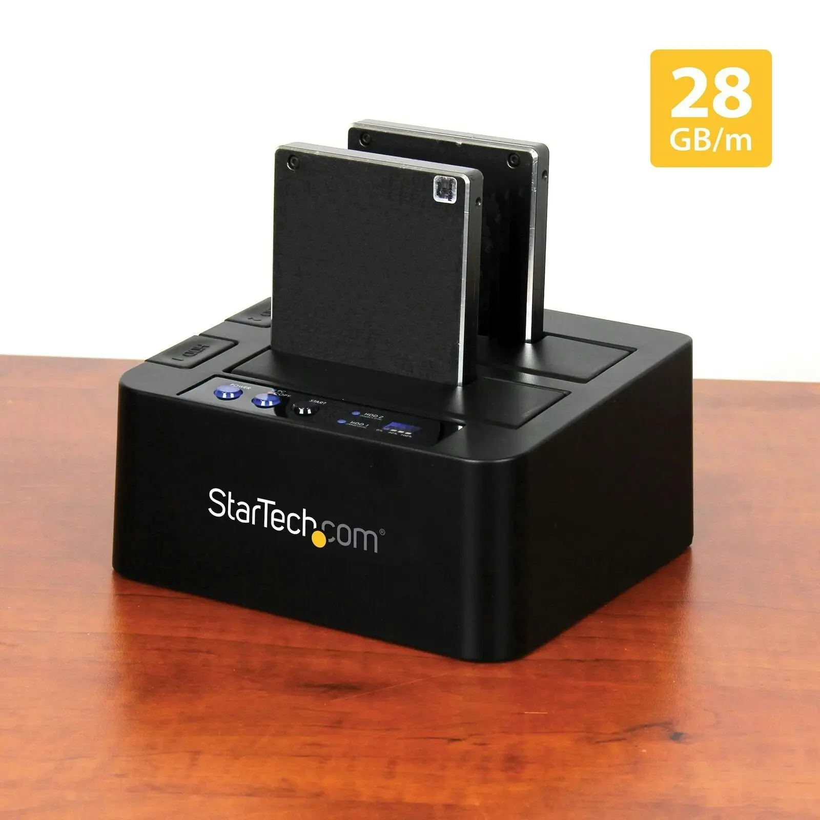 Star Tech Standalone Duplicator Cloner Dock for 2.5"/3.5" SATA SSD/HDD Drives