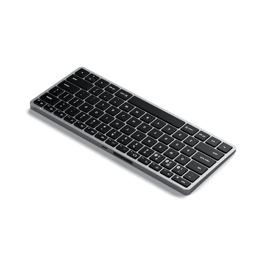 Satechi Slim X1 Bluetooth Backlit Keyboard for iPhone 12/iPad Air/Mac Space Grey