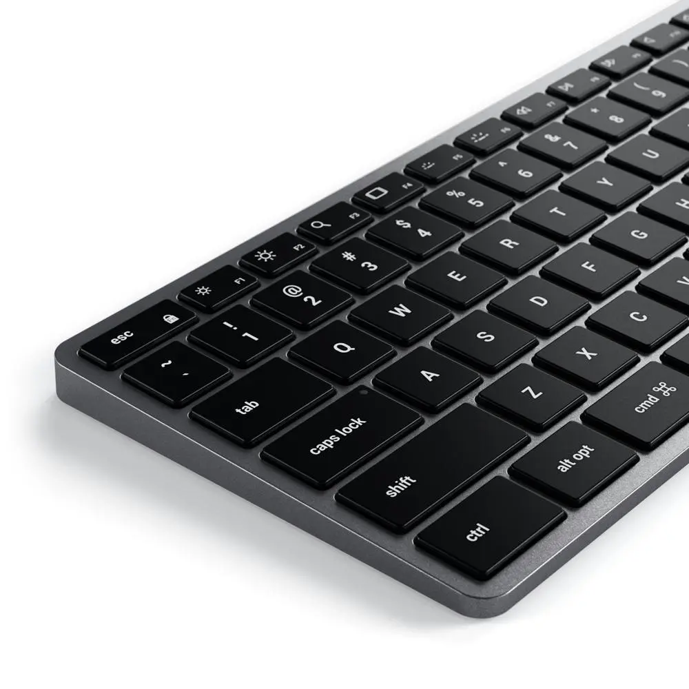 Satechi Slim X3 Bluetooth Backlit Keyboard for iPhone 12/iPad Air/Mac Space Grey