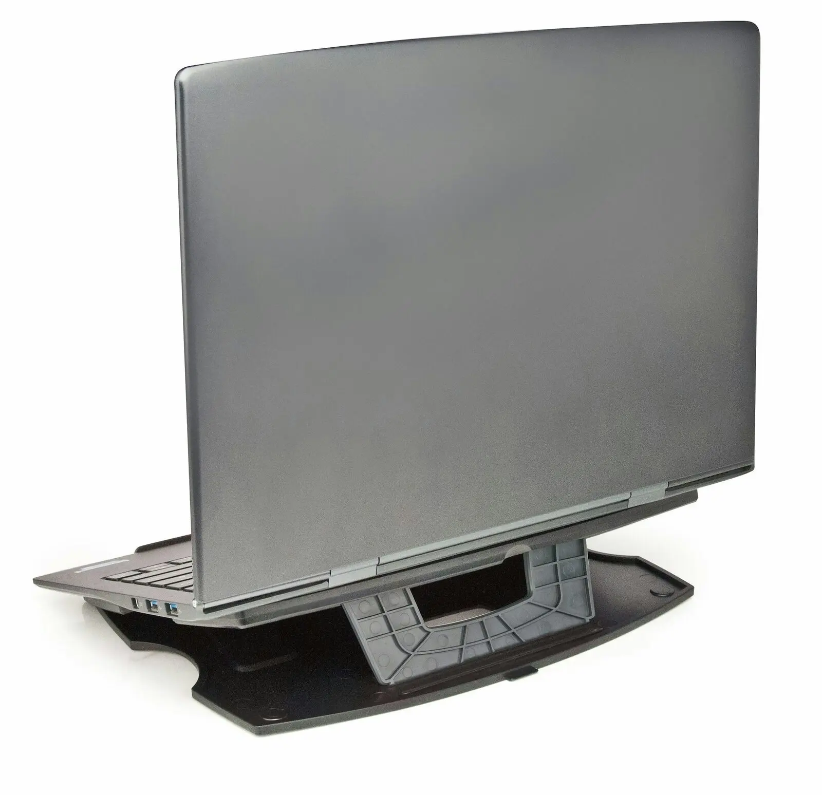 Star Tech Plastic Portable Laptop Adjustable 6 Settings Tilt Riser Stand BLK/GRY