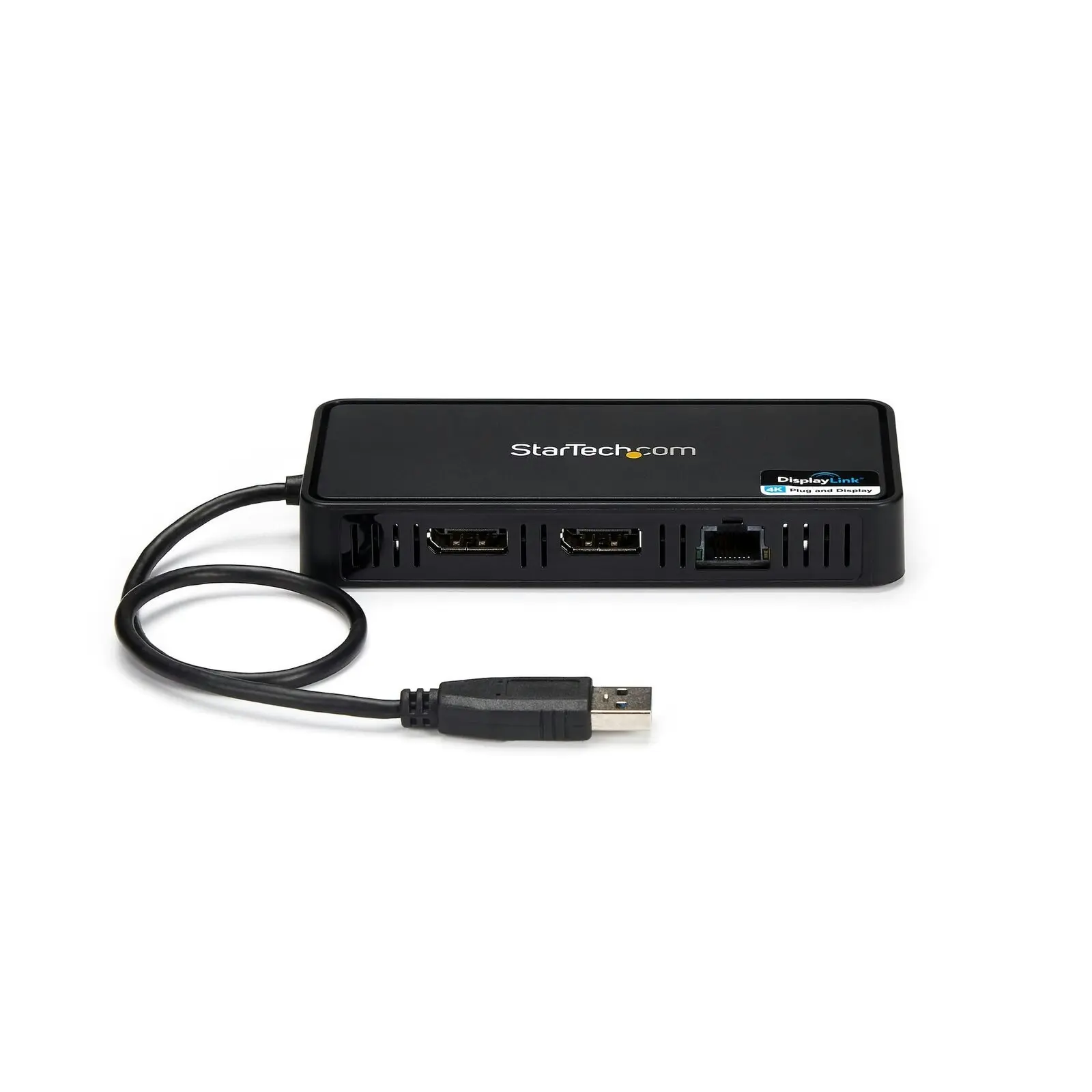 Star Tech 1ft USB 3.0 to Dual Displayport Adapter with Ethernet Laptop Mini Dock