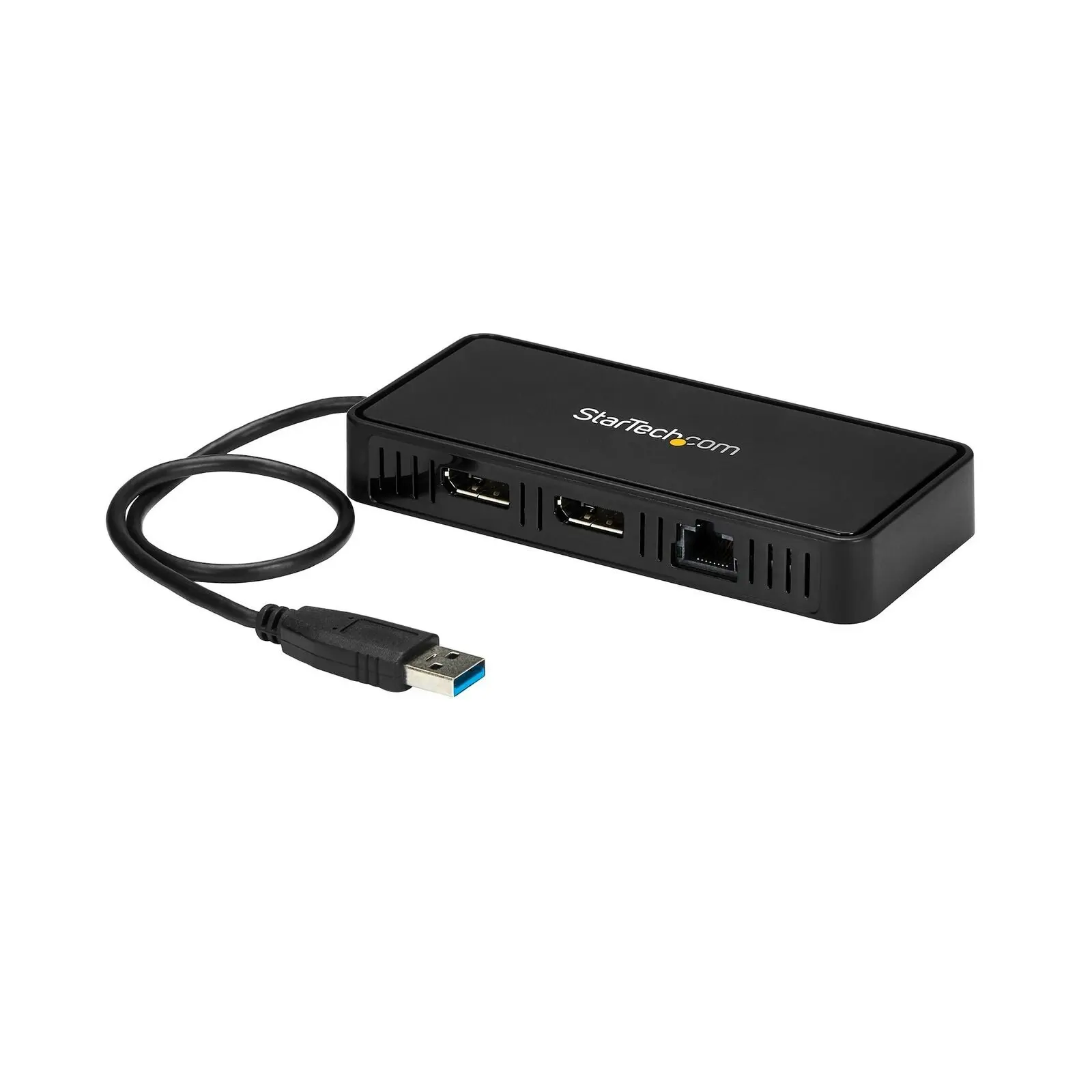 Star Tech 1ft USB 3.0 to Dual Displayport Adapter with Ethernet Laptop Mini Dock