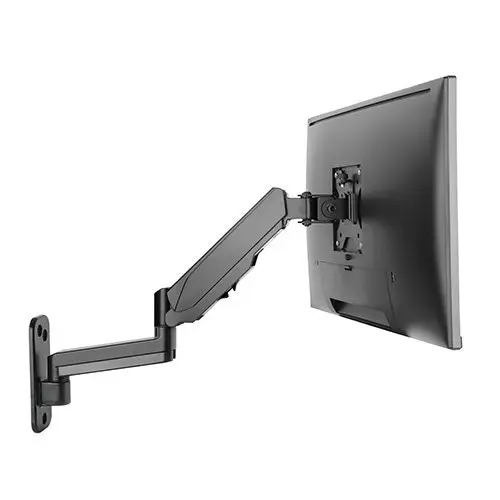 Brateck 17"-32" Single Screen Wall Mounted Articulating Gas Spring Monitor Arm