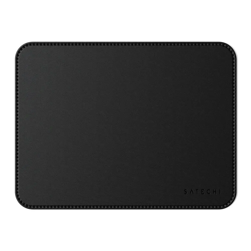 Satechi Eco Leather Mouse Pad 24.9x19cm Working/Gaming Mat Wrist Support Black