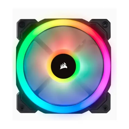 Corsair LL140 140mm 51 CFM RGB Dual Light Loop PWM Cooling Fan f/ Gaming PC Case