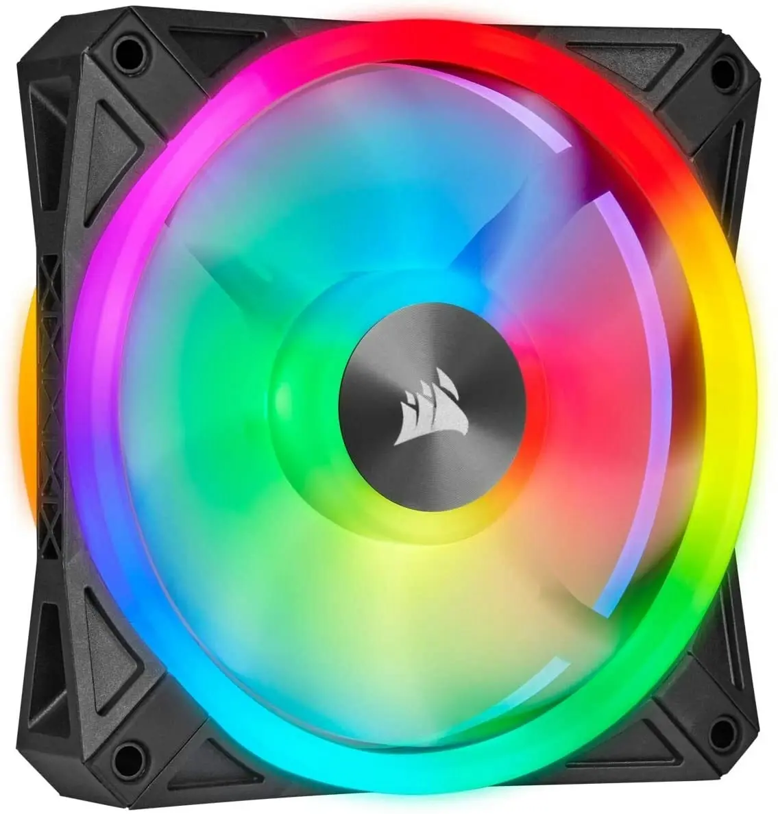 3PK Corsair L120 RGB 120mm PWM Triple Cooling Fan Kit for Gaming PC Case White