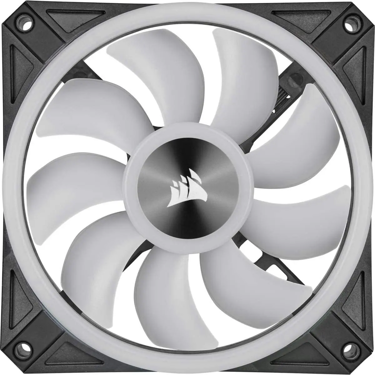 3PK Corsair L120 RGB 120mm PWM Triple Cooling Fan Kit for Gaming PC Case White