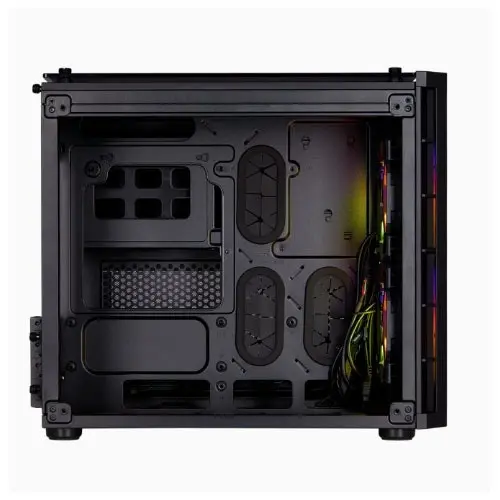 Corsair Crystal 280X RGB Tempered Glass 2 Chamber Micro ATX Case f/Gaming PC BLK