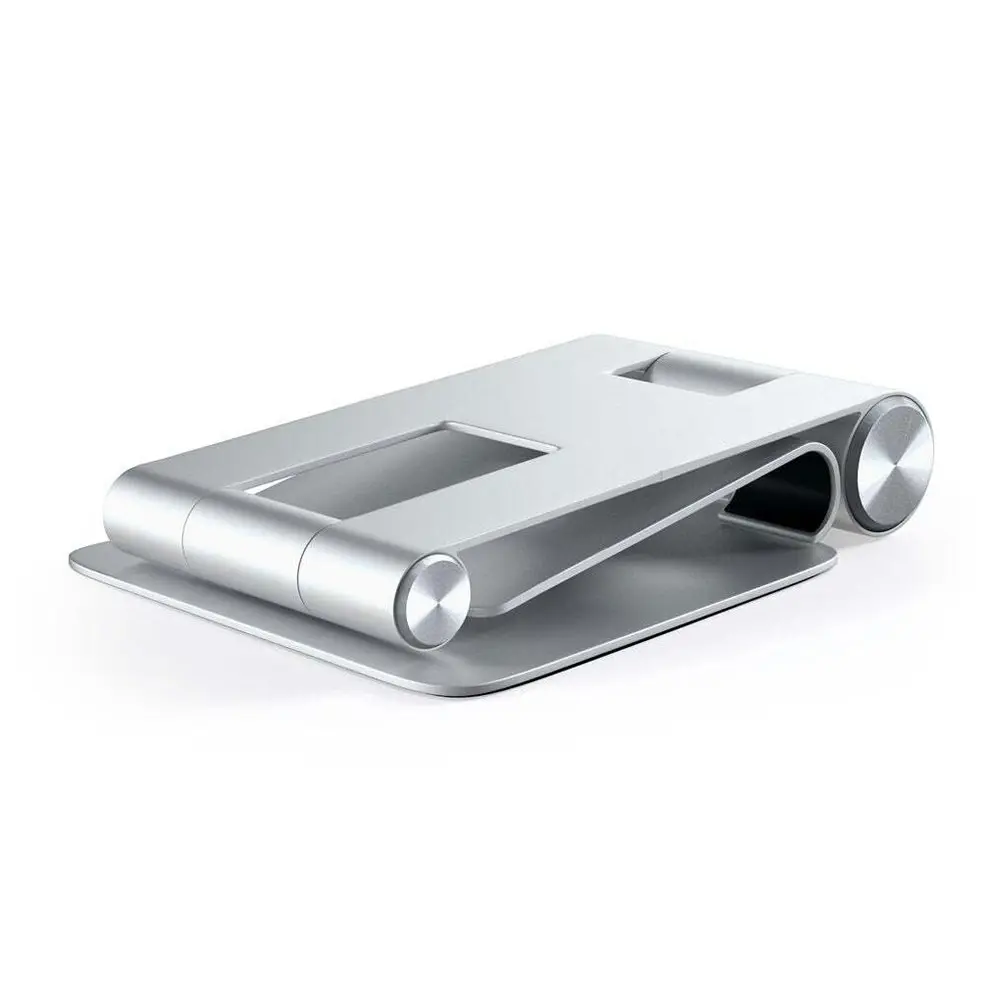 Satechi Aluminium Silver R1 Foldable Stand/Holder Mount For Phone/Laptop/Tablet