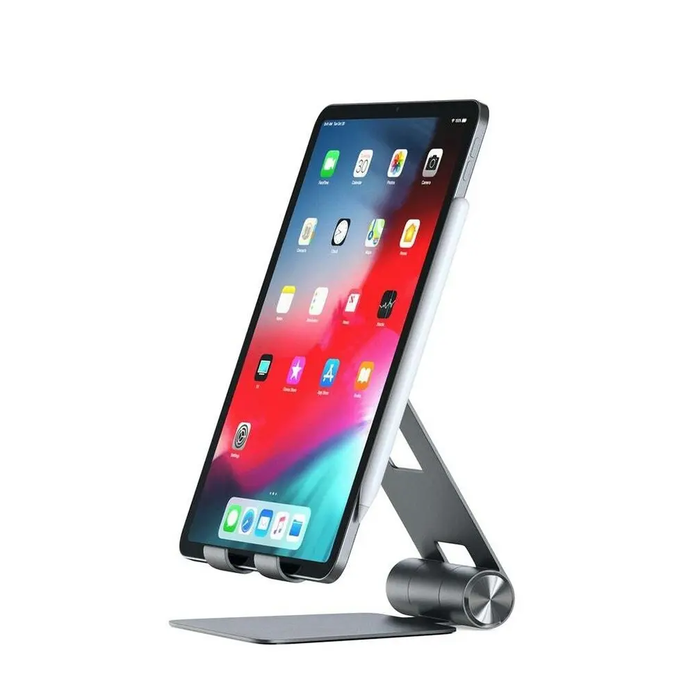 Satechi Aluminium Space Grey R1 Foldable Stand Mount For Phone/Laptop/Tablet