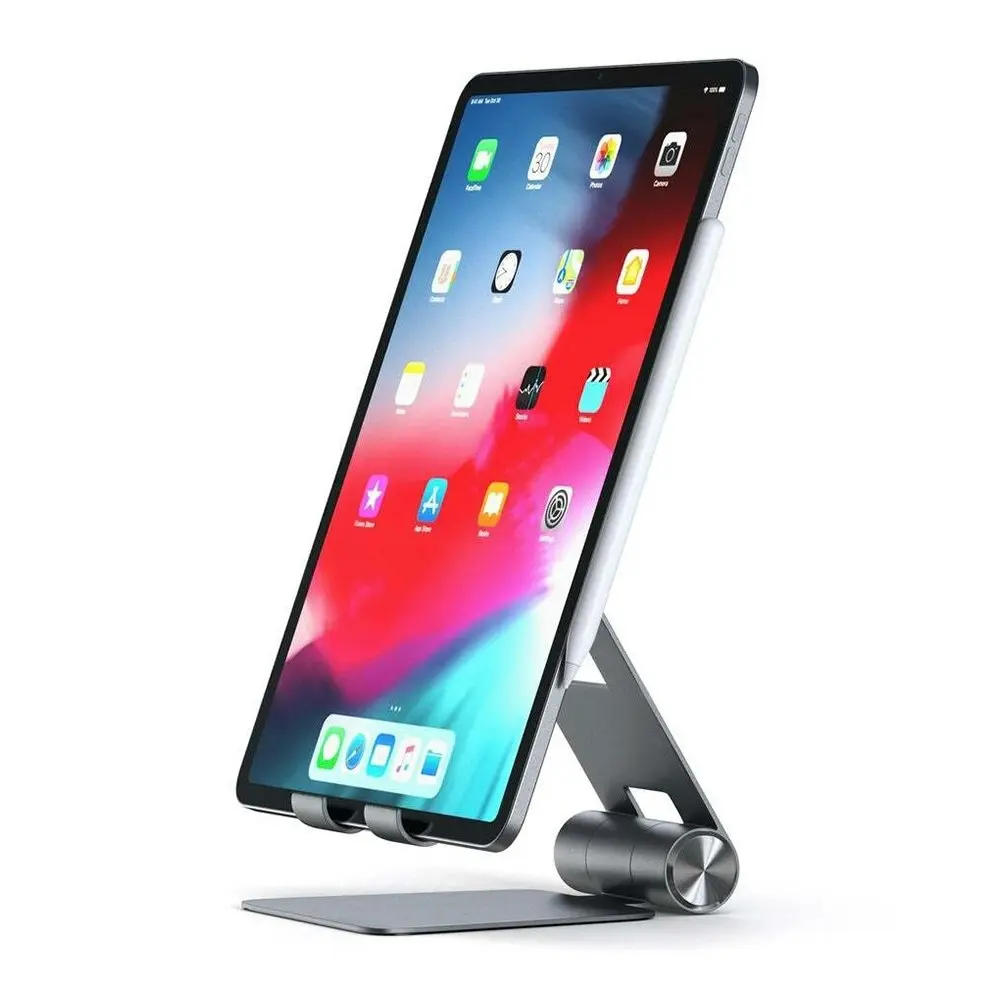 Satechi Aluminium Space Grey R1 Foldable Stand Mount For Phone/Laptop/Tablet