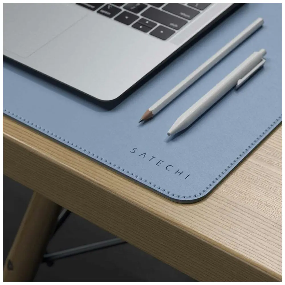 Satechi 58cm Blue Dual Sided Reversible Deskmate Mat PC/Laptop Table Mouse Pad