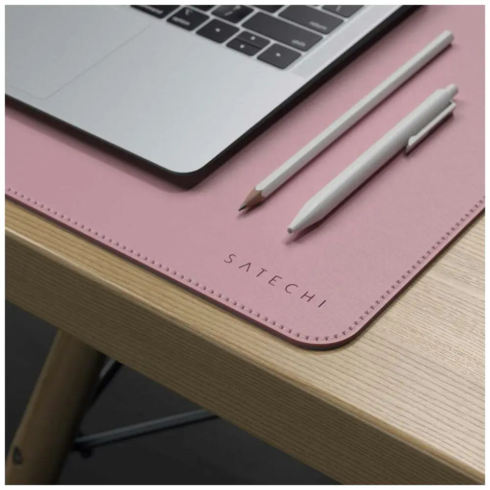 Satechi 58cm Pink Dual Sided Reversible Deskmate Mat PC/Laptop Table Mouse Pad