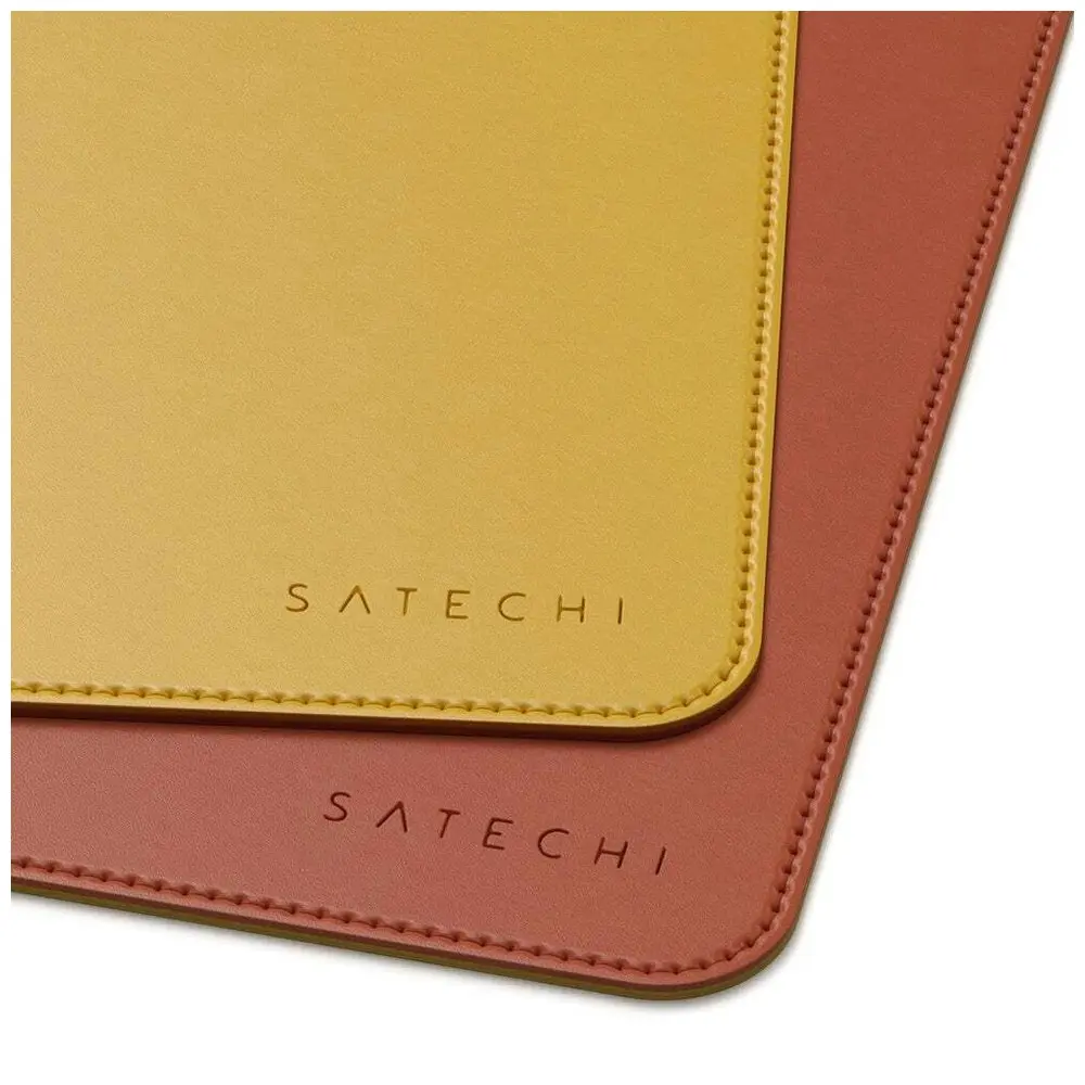 Satechi 58cm Yellow Dual Sided Reversible Deskmate Mat PC/Laptop Table Mouse Pad