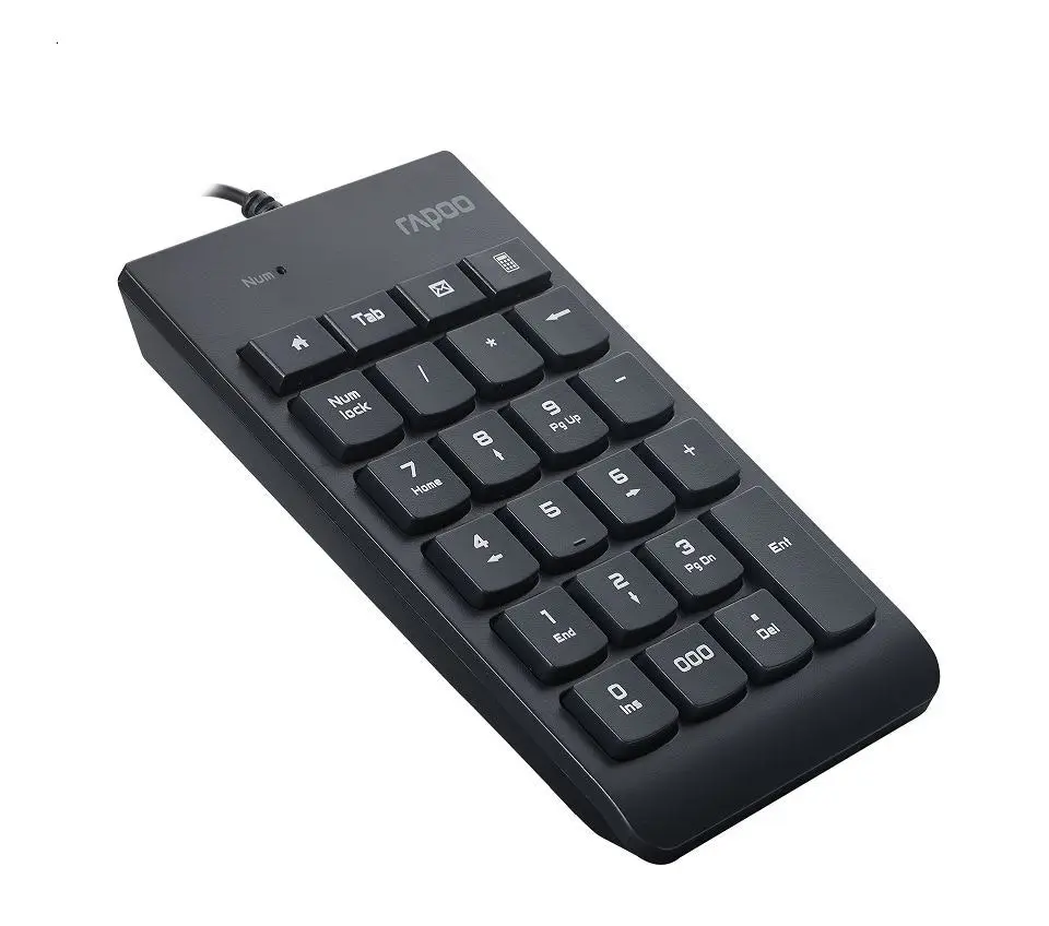 Rapoo K10 Wired NumPad Numeric Keypad/23-Key Number Pad For Desktop PC/Laptop