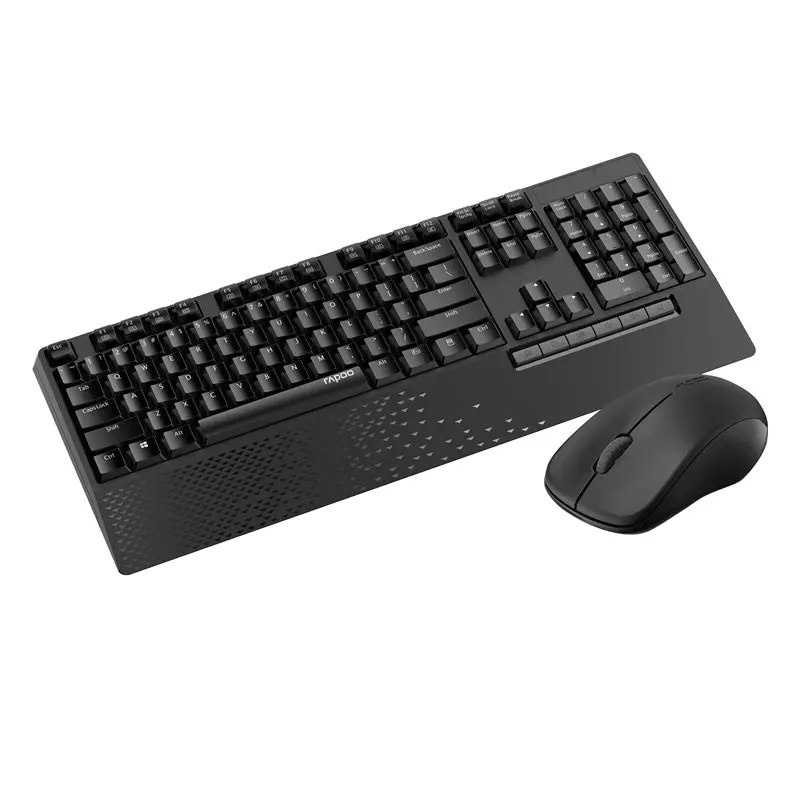 Rapoo X1960 Wireless 2.4GHz Cordless Mouse & Keyboard Combo For PC/Laptop Black