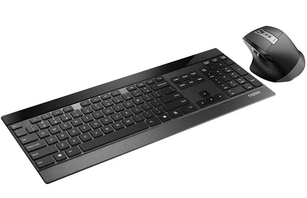 Rapoo 9900M Wireless Bluetooth/2.4GHz Ultra-Slim Keyboard & Mouse For PC/Laptop