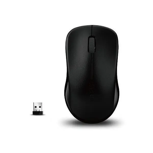 Rapoo 1620 Wireless 2.4GHz Entry Level Optical Mouse For PC/Laptop Computer BLK