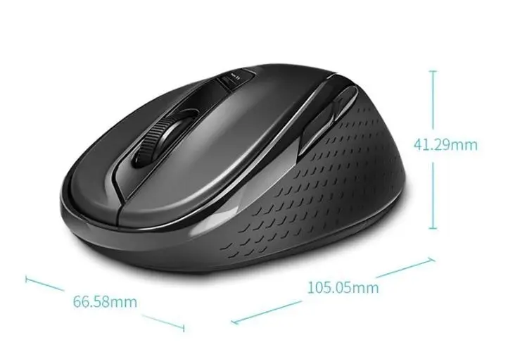 Rapoo M500 Wireless/2.4GHz Bluetooth Optical Mouse For PC/Computer Laptop Black