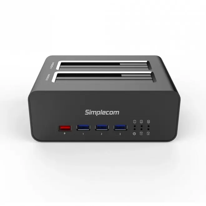 Simplecom 15cm SD352 Dual Bay USB 3.0 Docking Station w/ 3-Port/USB Hub For SATA