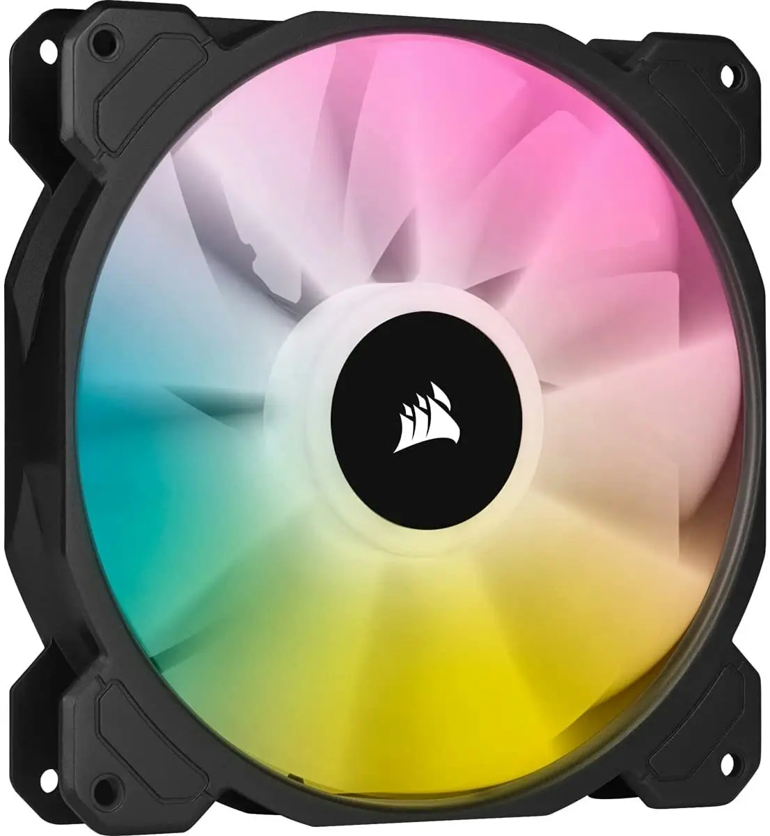 2PK Corsair iCUE SP140 RGB ELITE 140mm RGB Fan w/ AirGuide f/ Gaming PC Case BLK