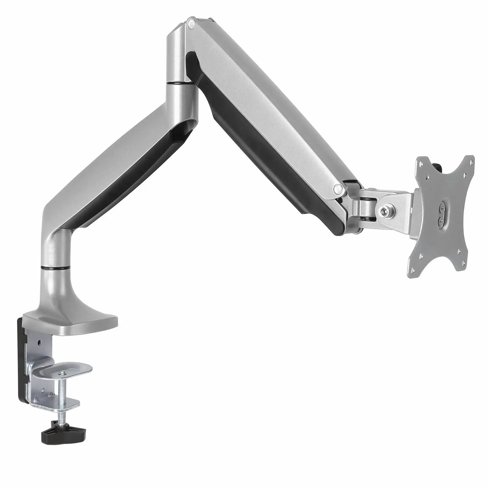 Star Tech Single Desk Mount Articulating Monitor Arm for 34in 9kg Display Silver