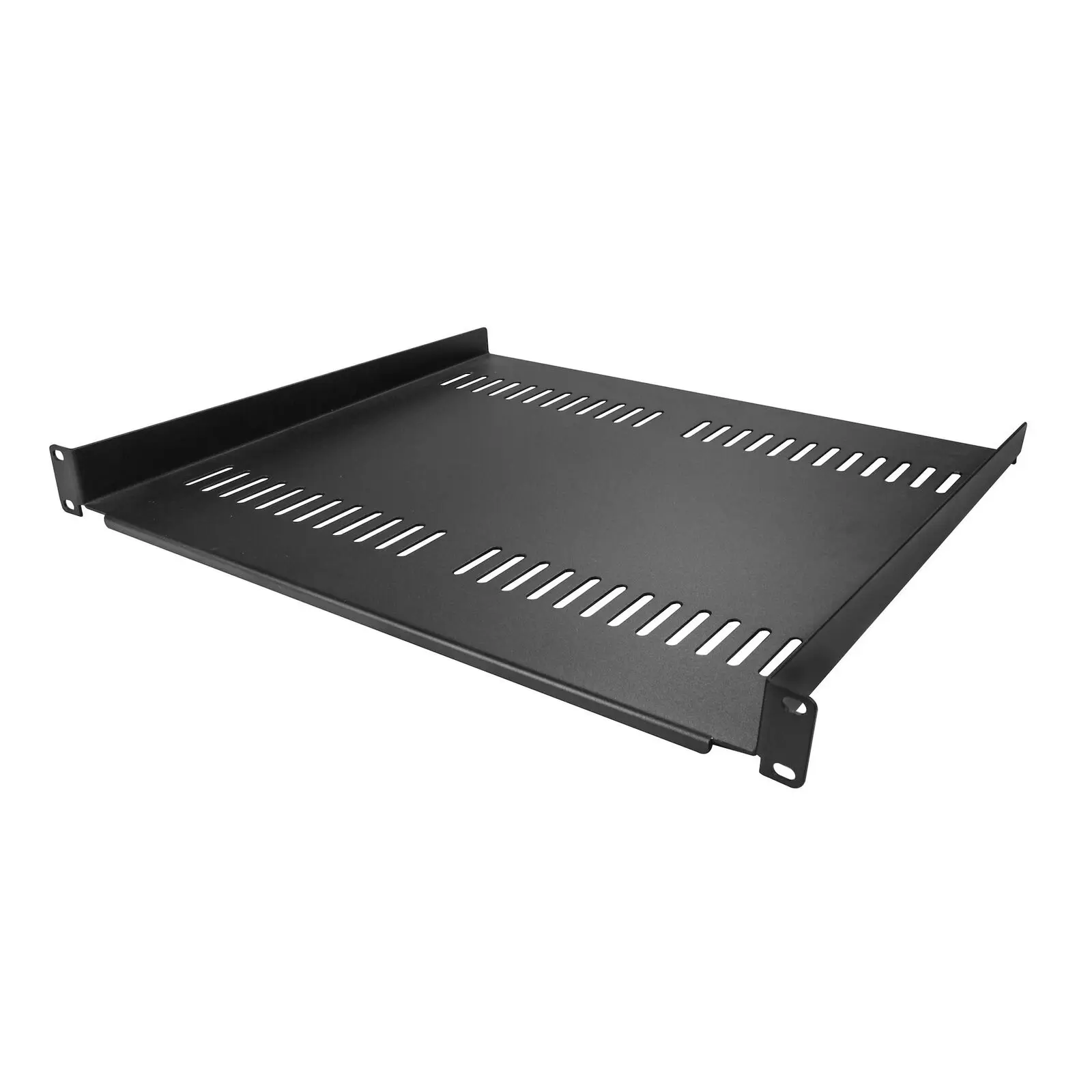 Star Tech 40cm 1U Vented Server Rack Cabinet Shelf 44lbs w/M6 Cage Nuts & Screws