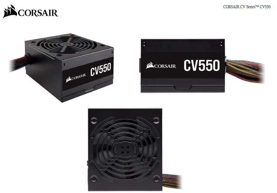 Corsair CV550 ATX 550W CV 80 PLUS Bronze Power Supply PSU for Desktop/Computer