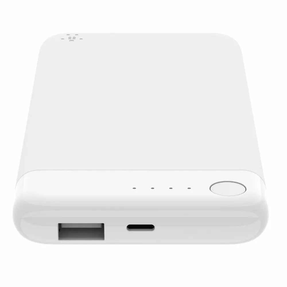 Belkin Boost Power Bank 5000mAh Phone Charger w/ Lightning MFI-Certified White