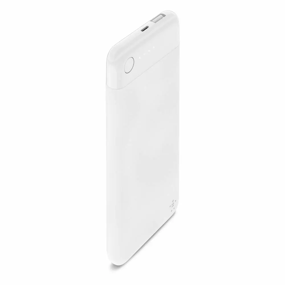 Belkin Boost Power Bank 5000mAh Phone Charger w/ Lightning MFI-Certified White