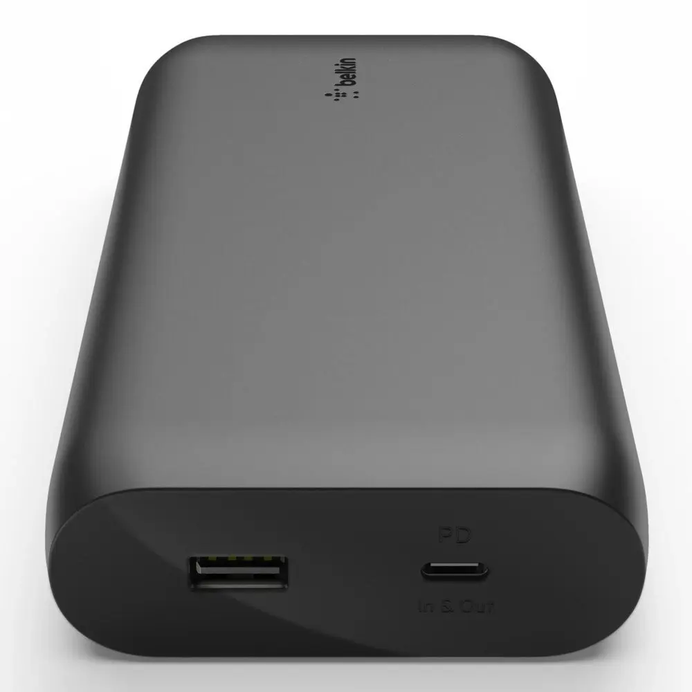 Belkin 20000mAh 12W USB-C/USB-A Power Bank Portable Battery Charger Black