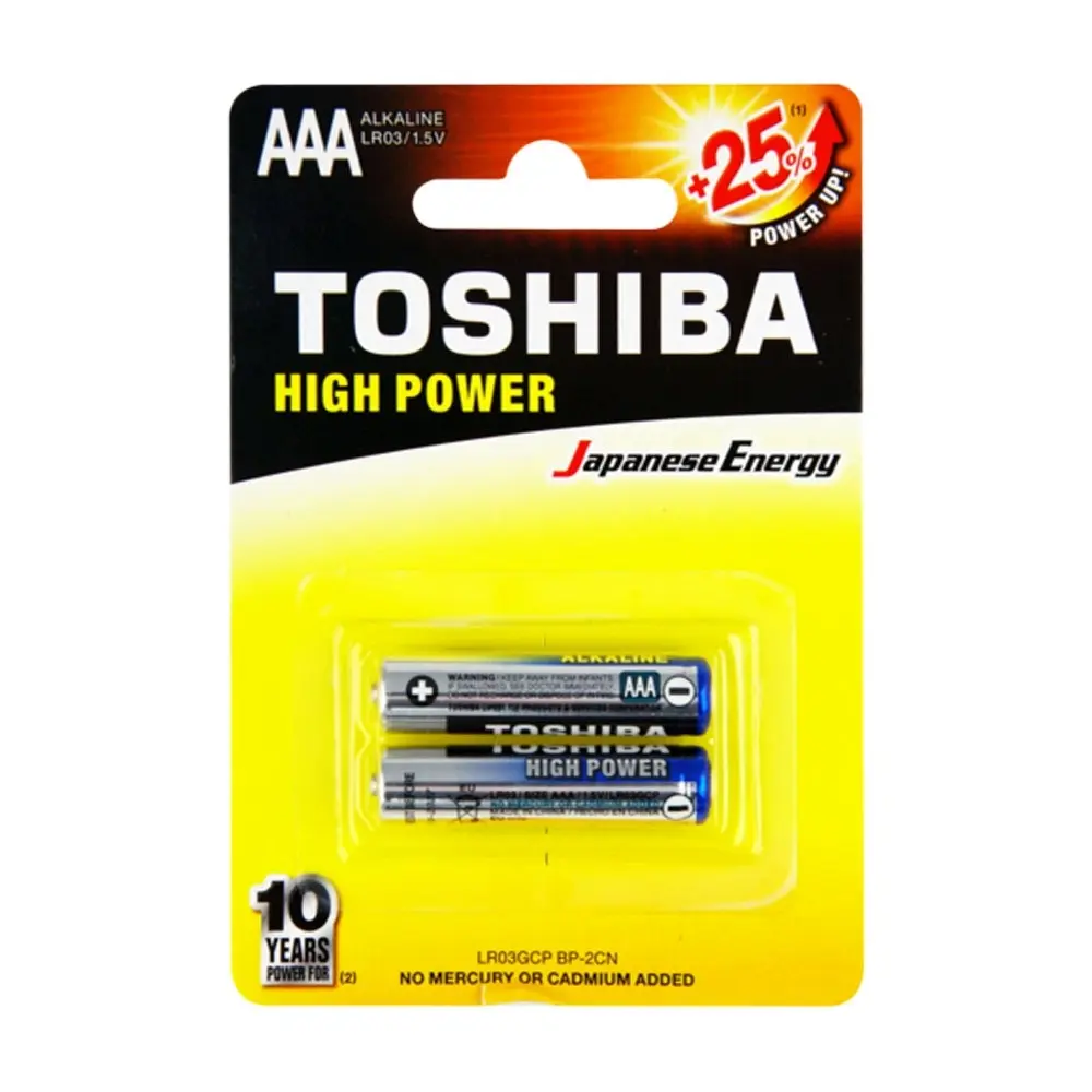 12x Toshiba Alkaline AAA Battery for Camera/MP3/Remote/CD Player/Toy/Electronics