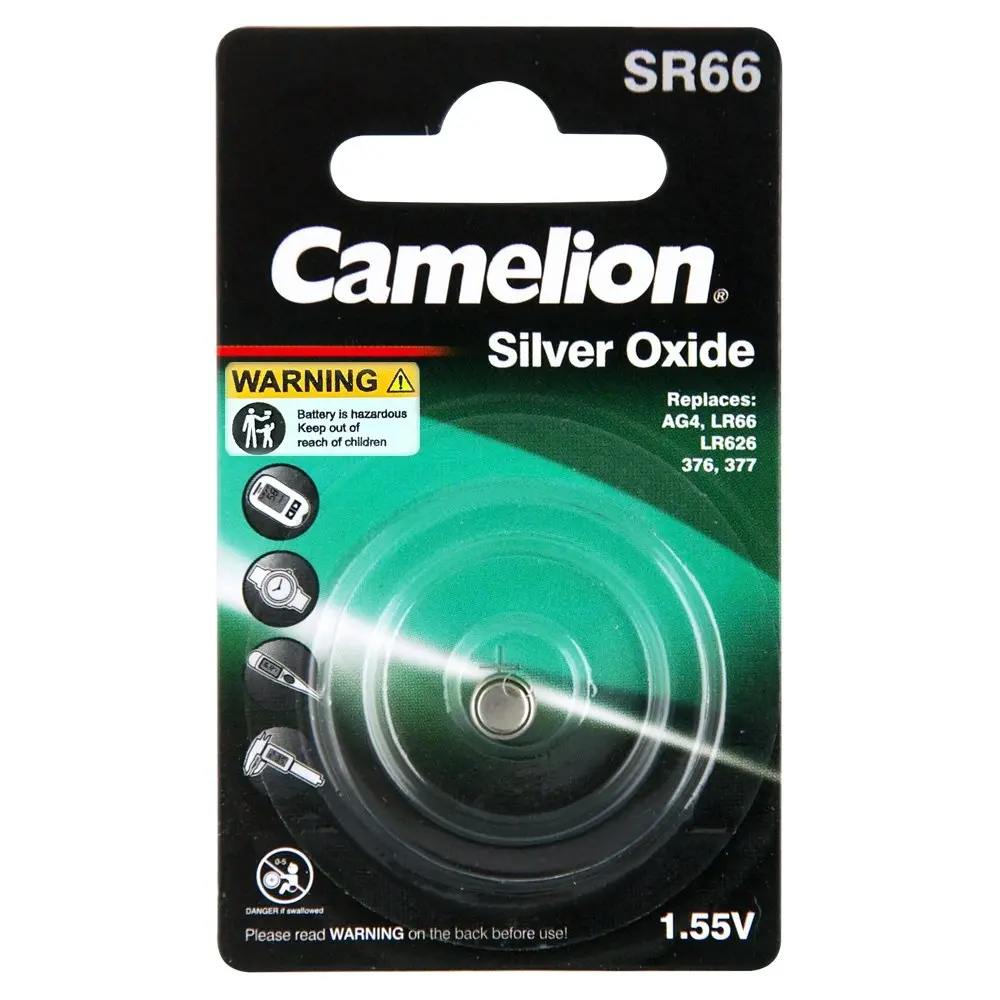 4x Camelion Silver Oxide Button Cell SR626 1.55V Battery for Watch/Calculator