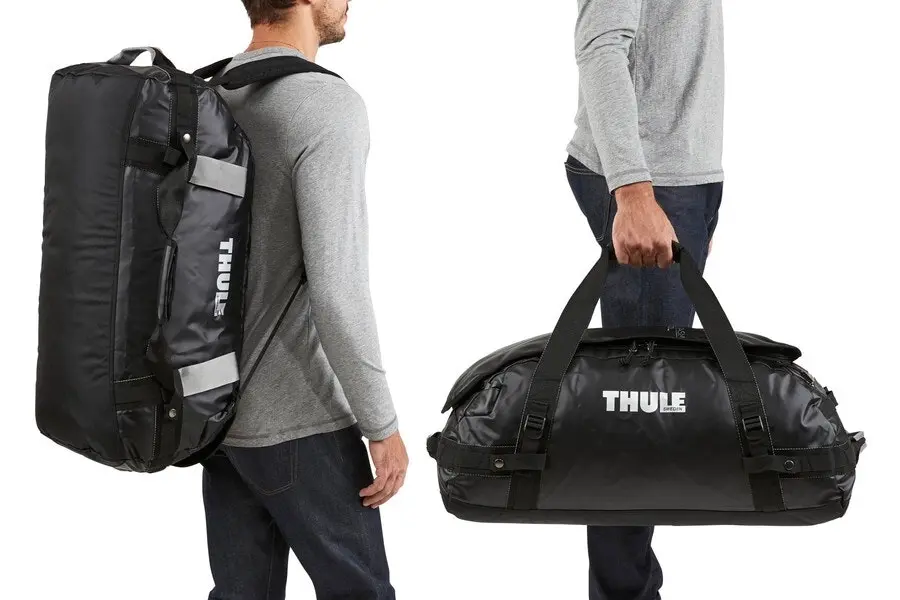 Thule Chasm 2-in-1 Duffel/Backpack 70L/69cm Carry Travel Gym Storage Bag Black