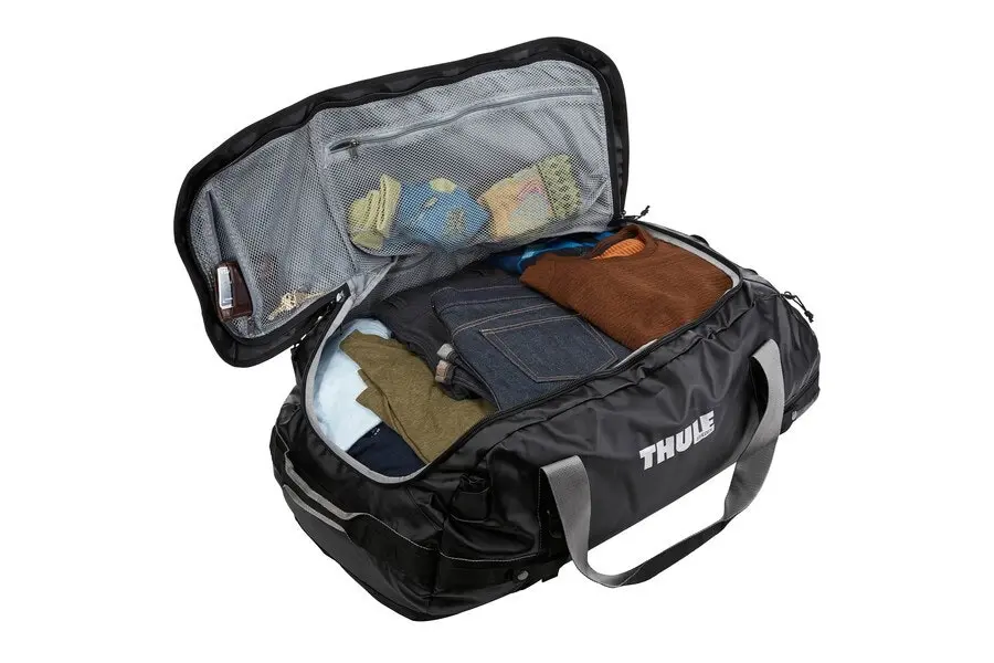 Thule Chasm 2-in-1 Duffel/Backpack 90L/74cm Carry Travel Gym Storage Bag Black