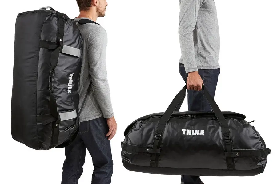 Thule Chasm 2-in-1 Duffel/Backpack 130L/86cm Carry Travel Gym Storage Bag Black