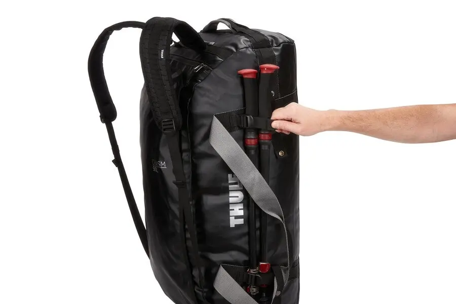 Thule Chasm 2-in-1 Duffel/Backpack 130L/86cm Carry Travel Gym Storage Bag Black