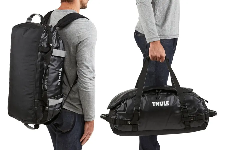 Thule Chasm 40L/56cm Duffel/Backpack Handbag Carry Travel Gym Storage Bag Black