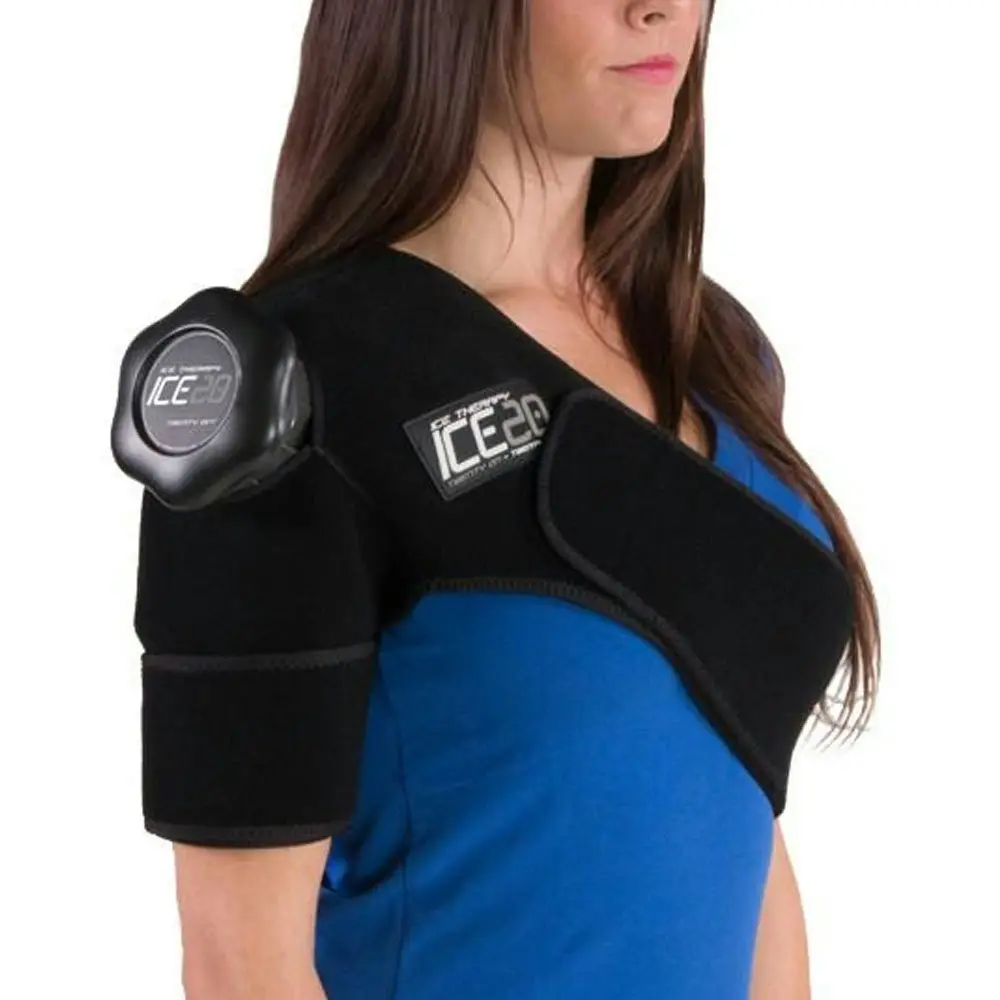 Ice20 Ice Therapy Single Shoulder Cold Compression Wrap  w/ Strap/Bag