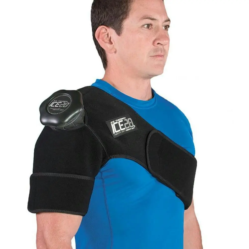 Ice20 Ice Therapy Single Shoulder Cold Compression Wrap  w/ Strap/Bag