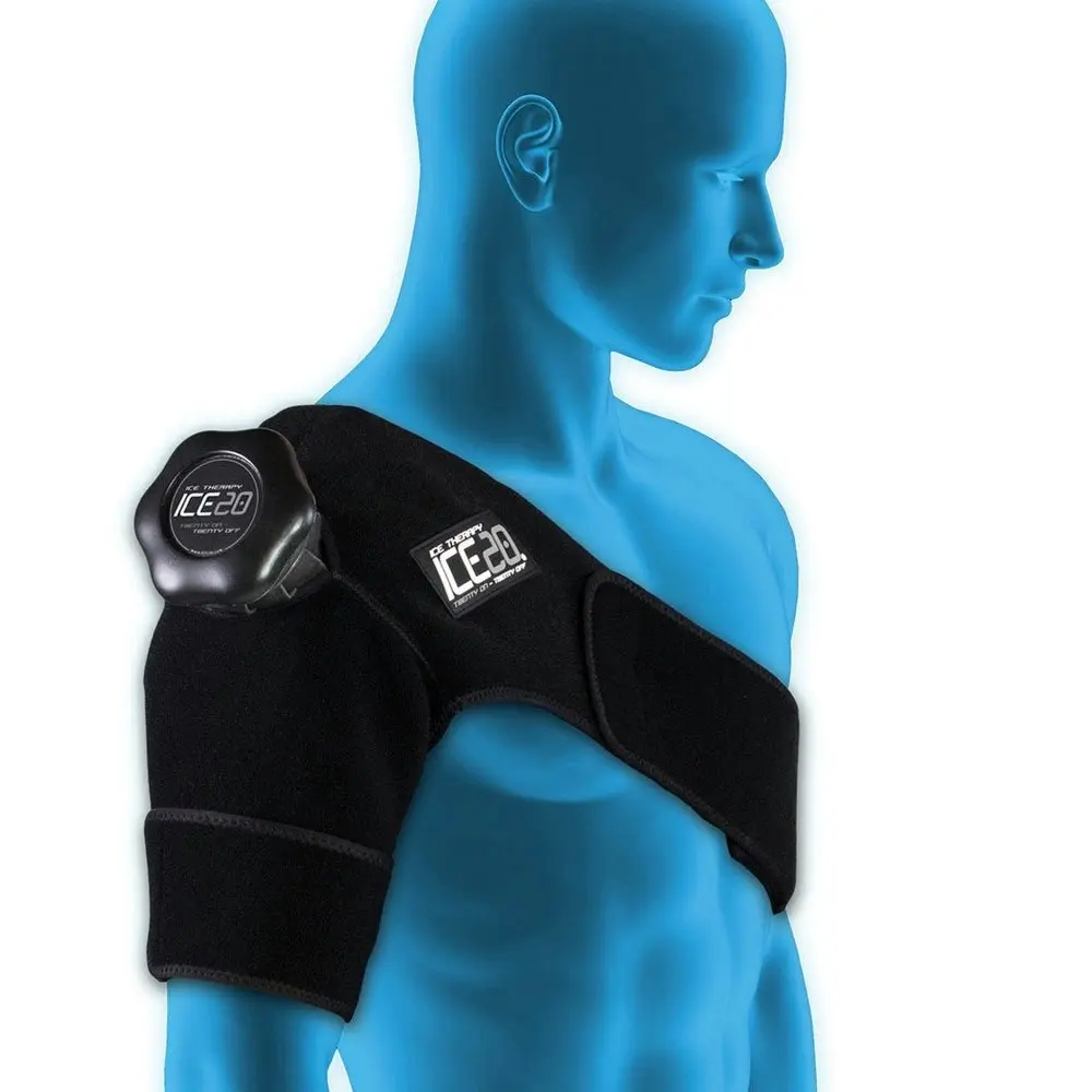 Ice20 Ice Therapy Single Shoulder Cold Compression Wrap  w/ Strap/Bag